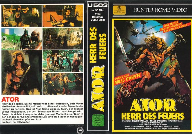 Ator - Herr des Feuers - Covers