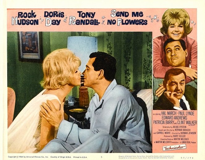 Ne m'envoyez pas de fleurs - Cartes de lobby - Doris Day, Rock Hudson