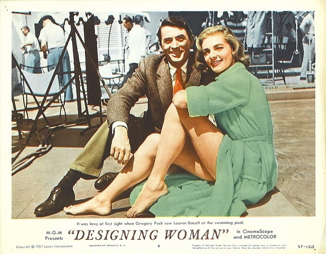 La Femme modèle - Cartes de lobby - Gregory Peck, Lauren Bacall