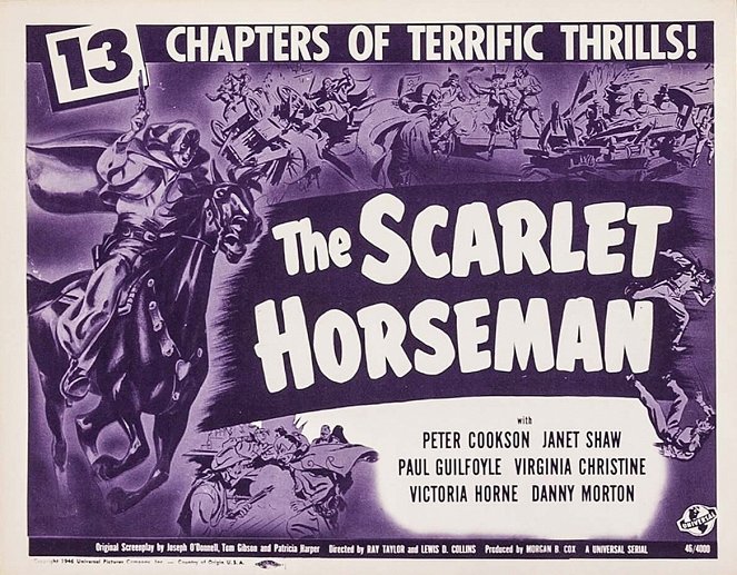 The Scarlet Horseman - Cartes de lobby