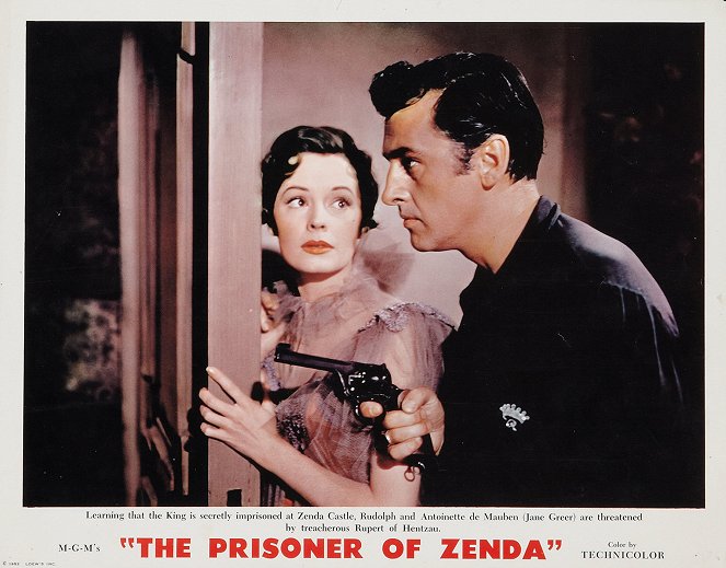 Le Prisonnier de Zenda - Cartes de lobby - Jane Greer, Stewart Granger