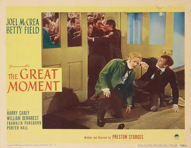 The Great Moment - Lobby Cards