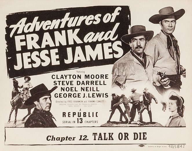 Adventures of Frank and Jesse James - Cartes de lobby