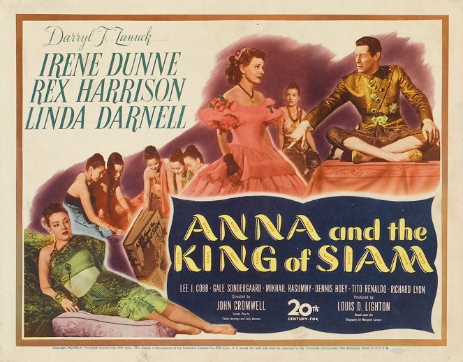 Anna et le roi de Siam - Cartes de lobby