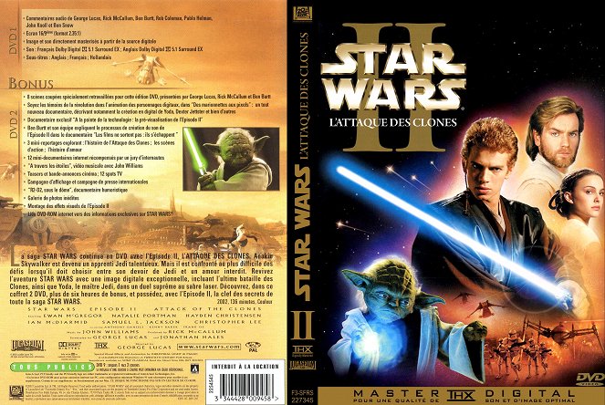 Star Wars: Episodio II - El ataque de los clones - Carátulas