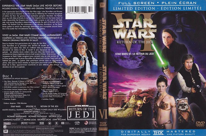 Star Wars : Episodio VI - El retorno del Jedi - Carátulas