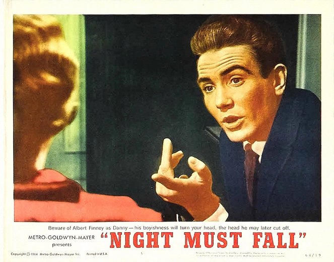 Night Must Fall - Cartões lobby - Albert Finney