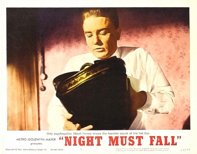 Night Must Fall - Cartões lobby - Albert Finney