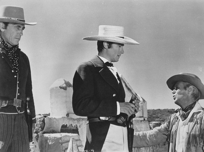Alamo - Filmfotos - Ken Curtis, Laurence Harvey, Richard Widmark