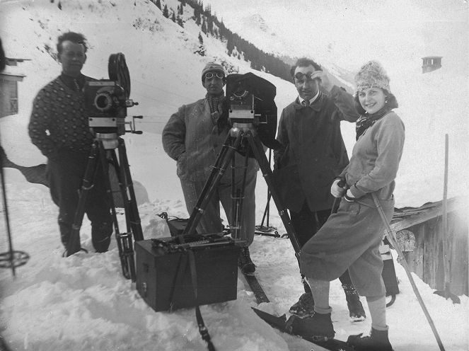Velký skok - Z natáčení - Kurt Neubert, Hans Schneeberger, Arnold Fanck, Leni Riefenstahl