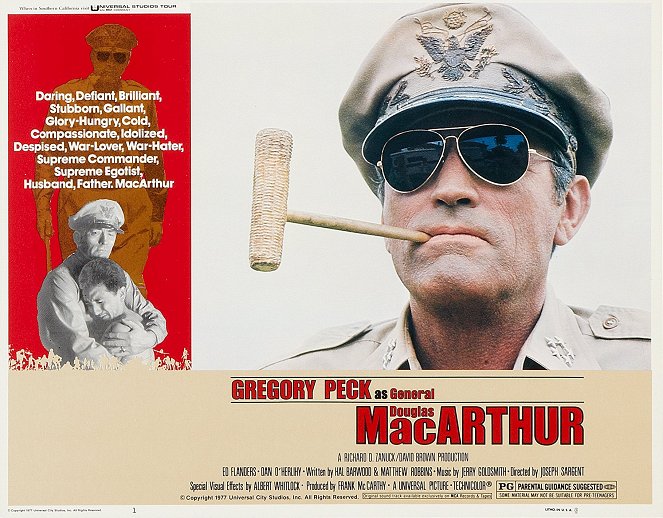 MacArthur - kapinallinen kenraali - Mainoskuvat - Gregory Peck