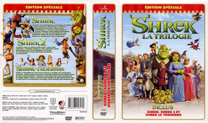 Shrek tercero - Carátulas