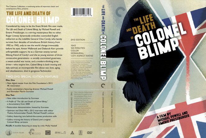 Vida y muerte del coronel Blimp - Carátulas