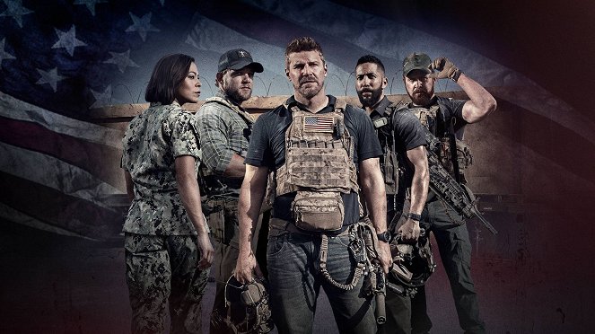 SEAL Team - Season 5 - Werbefoto - Toni Trucks, Max Thieriot, David Boreanaz, Neil Brown Jr., A. J. Buckley