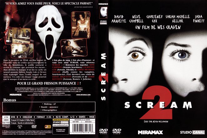 Scream 2 - Carátulas