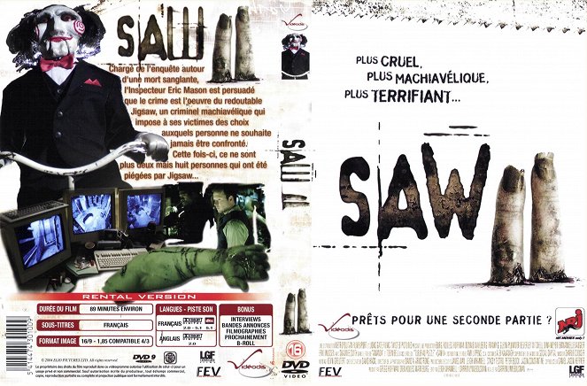 Saw II - A Experiência do Medo - Capas
