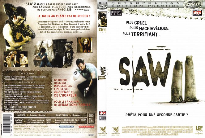 Saw II - A Experiência do Medo - Capas