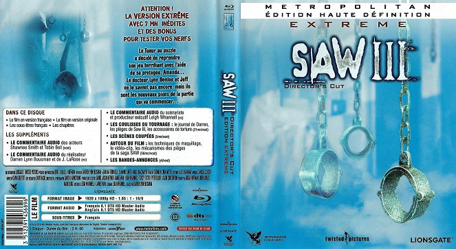 Saw III - Carátulas