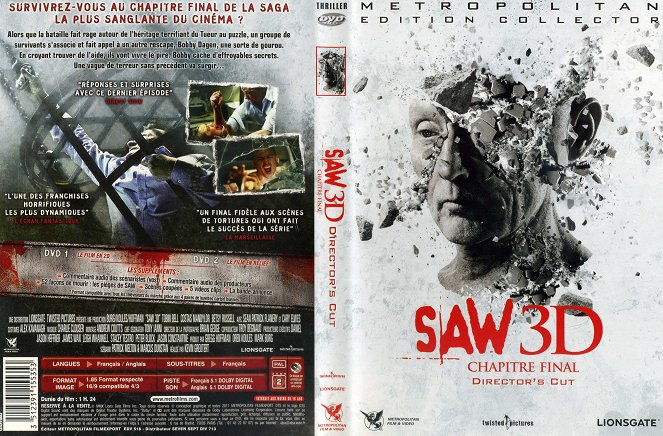 Saw 3D - Vollendung - Covers