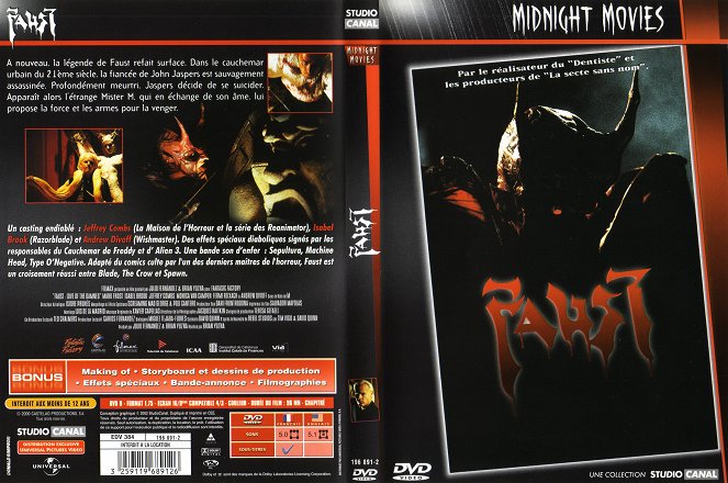 Faust: Love of the Damned - Carátulas