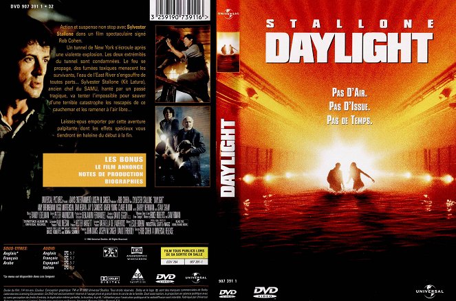Daylight - Alagút a halálba - Borítók