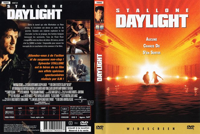 Daylight (Pánico en el túnel) - Carátulas