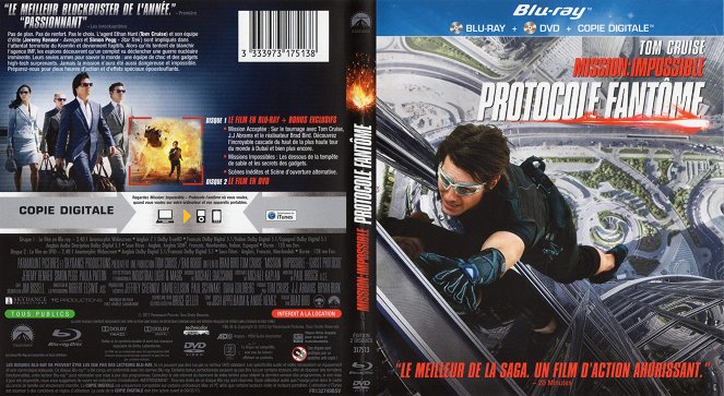 Mission: Impossible IV - Protokół duchów - Okładki