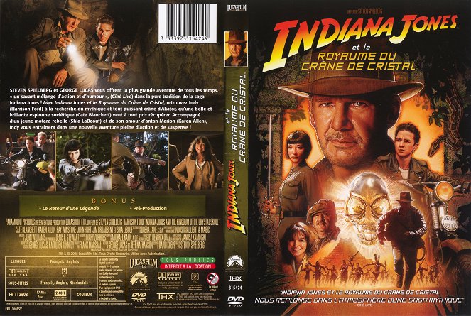 Indiana Jones y el reino de la calavera de cristal - Carátulas