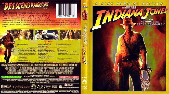 Indiana Jones y el reino de la calavera de cristal - Carátulas