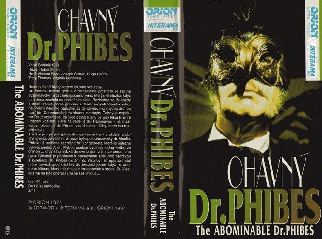 Odrażający Dr Phibes - Okładki