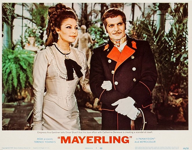 Mayerling - Lobbykaarten - Ava Gardner, Omar Sharif