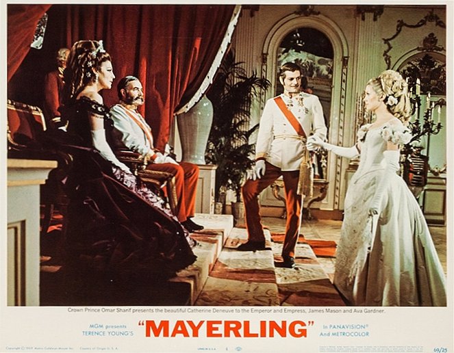 Mayerling - Lobbykaarten - Ava Gardner, James Mason, Omar Sharif, Catherine Deneuve