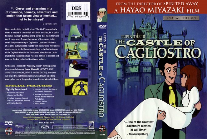 Lupin III: Cagliostrův hrad - Covery