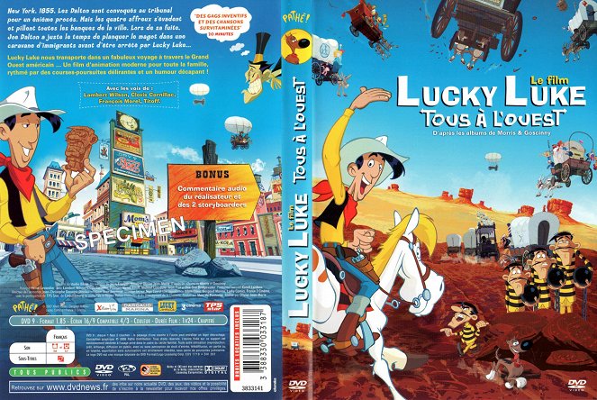 Lucky Luke - Auf in den Wilden Westen - Covers