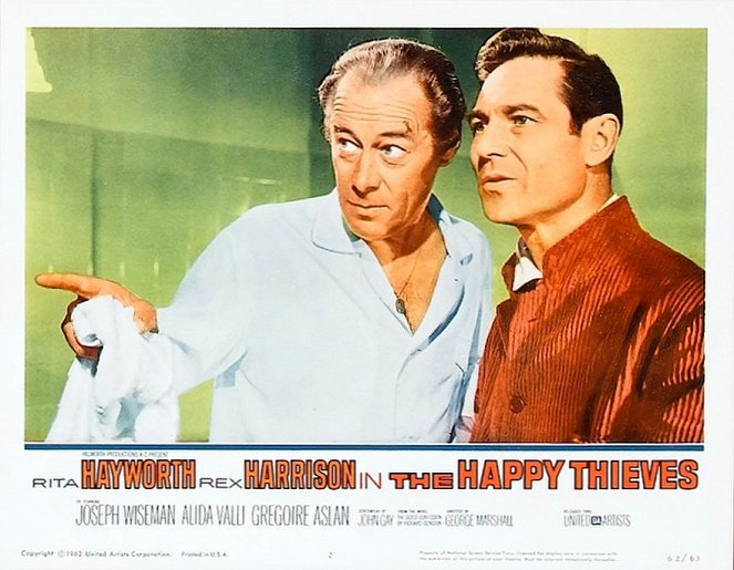 The Happy Thieves - Lobbykarten - Rex Harrison, Joseph Wiseman