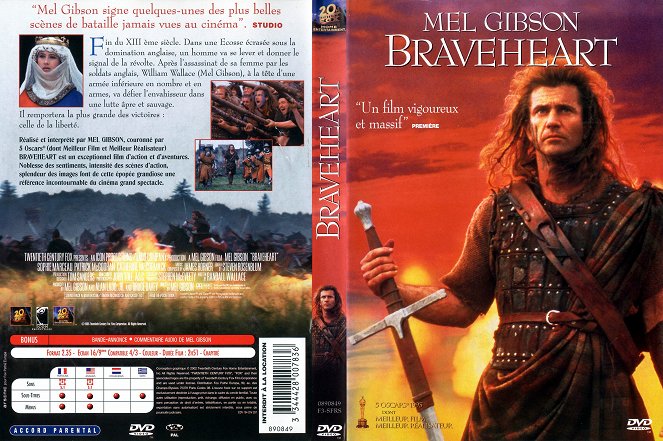 Braveheart - Carátulas