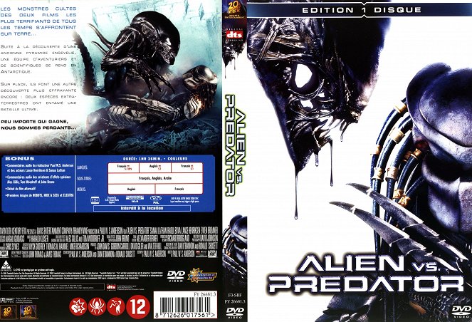 Alien vs. Predador - Capas
