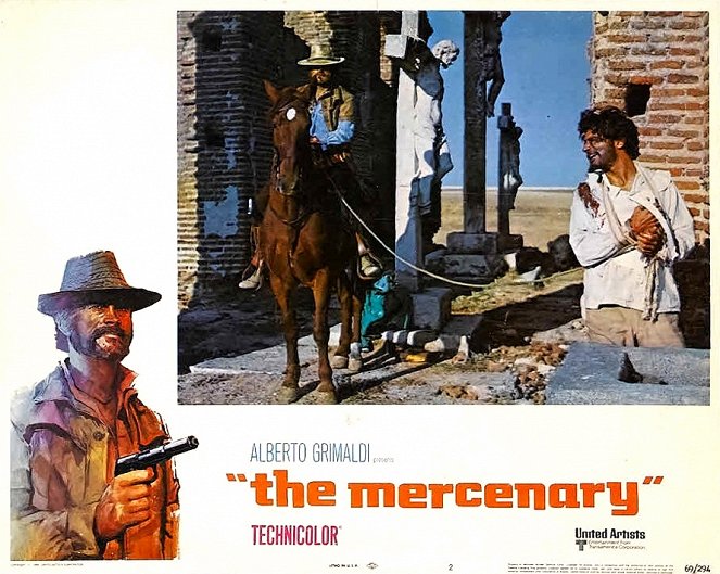 Il mercenario - Cartões lobby - Franco Nero, Tony Musante
