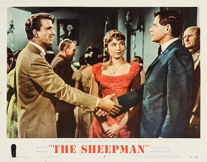 The Sheepman - Cartes de lobby - Leslie Nielsen, Shirley MacLaine, Glenn Ford