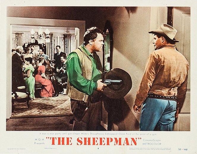 The Sheepman - Lobbykaarten - Mickey Shaughnessy, Glenn Ford