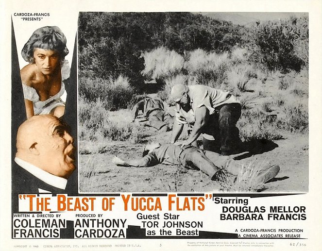 La Bête de Yucca Flats - Cartes de lobby - Tor Johnson