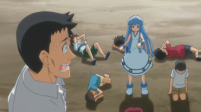 Squid Girl - Season 2 - How About A Squiddle Walk?! / Time To Squidzercise?! / Wanna Lend A Helping Tentacle?! - Photos