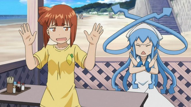 Squid Girl - Squid Meets Grill?! / Wanna Learn Self-Squidfense?! / Aren`t You Freezing Your Tentacles Off? - Photos