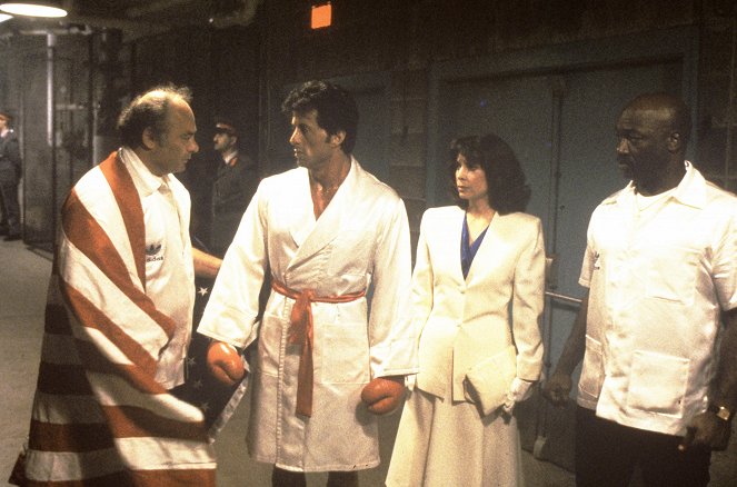 Rocky IV - Filmfotók - Burt Young, Sylvester Stallone, Talia Shire