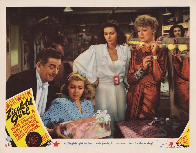 Ziegfeld Girl - Lobby karty - Edward Everett Horton, Lana Turner, Hedy Lamarr, Eve Arden