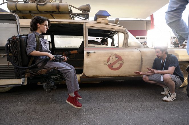 Ghostbusters: Legacy - Dreharbeiten - Mckenna Grace, Jason Reitman