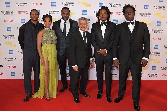 The Harder They Fall - Events - The Opening Night Gala for "The Harder They Fall" during the 65th BFI London Film Festival at The Royal Festival Hall on October 6, 2021 in London, England.