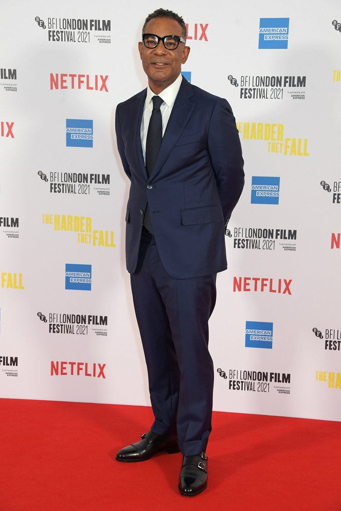 The Harder They Fall - Veranstaltungen - The Opening Night Gala for "The Harder They Fall" during the 65th BFI London Film Festival at The Royal Festival Hall on October 6, 2021 in London, England.