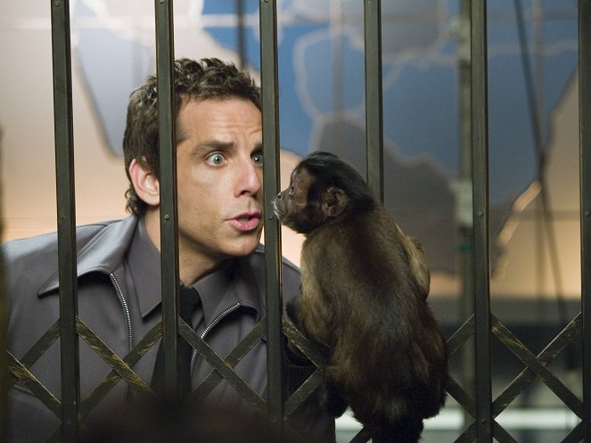 Noc v muzeu - Z filmu - Ben Stiller, opice Crystal