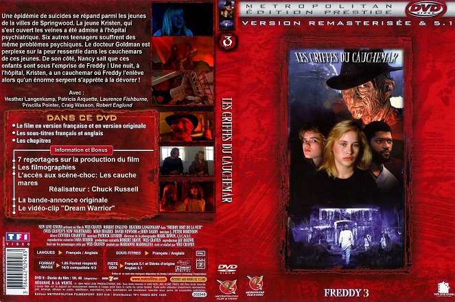 Noční můra v Elm Street 3: Bojovníci ze sna - Covery
